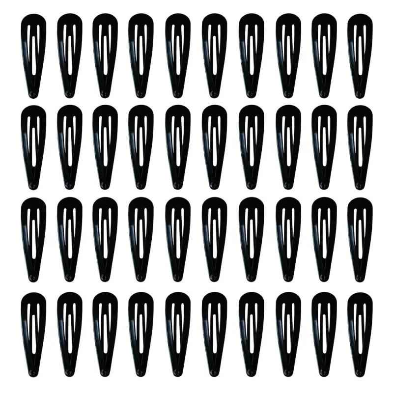 40Pack Metal Snap Hair Clips for Women Girls Kids Teens Toddlers