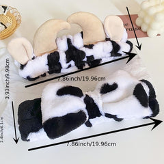 Cow Shaped Plush Headband for Women