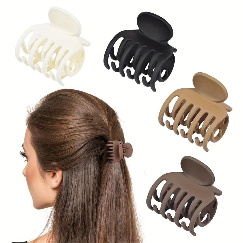 4pcs Small Hair Claw Clips Strong Hold for Thin Thick Curly Short