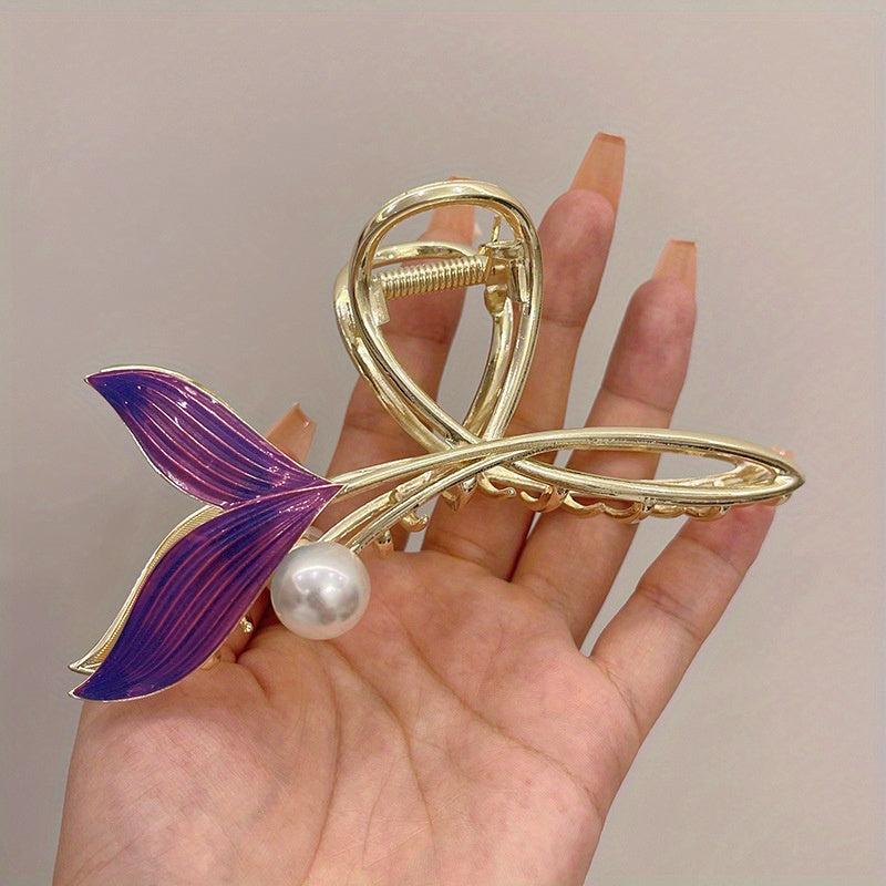 Geometric Hair Claw Large Clip Girl Hair Accessory