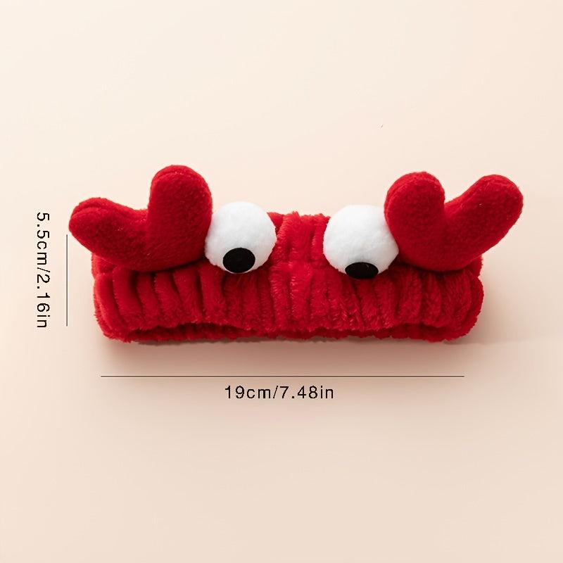 Funny Cartoon Crab Headband for Face Washing