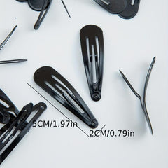 Metal Snap Hair Clips Non slip Hair Barrettes for Girls Women Teens