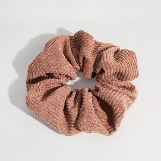 Vintage Corduroy Hair Scrunchies Set Elastic Hair Ties Ponytail Holders