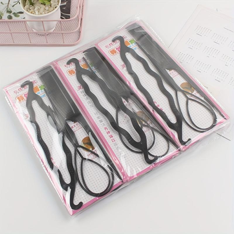 4pcs Hair Bun Maker Styling Tools Twist Hair Clips