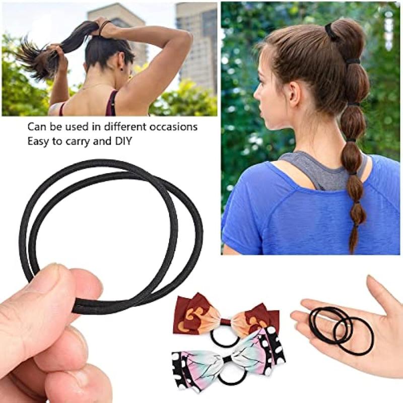 100 PCS Elastic Hair Tie Ponytail Holders Hair Bands For Women Girls