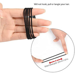 100 PCS Elastic Hair Tie Ponytail Holders Hair Bands For Women Girls