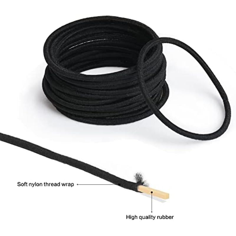 100 PCS Elastic Hair Tie Ponytail Holders Hair Bands For Women Girls