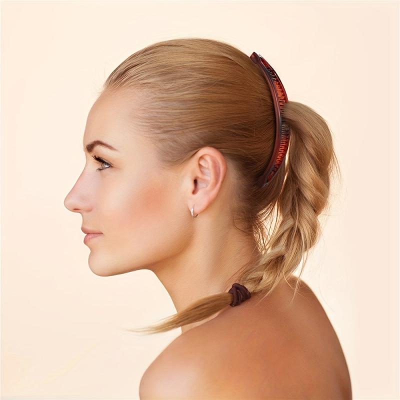 6pcs Minimalist Hair Claw Clip Non Slip Ponytail Holder Accessory