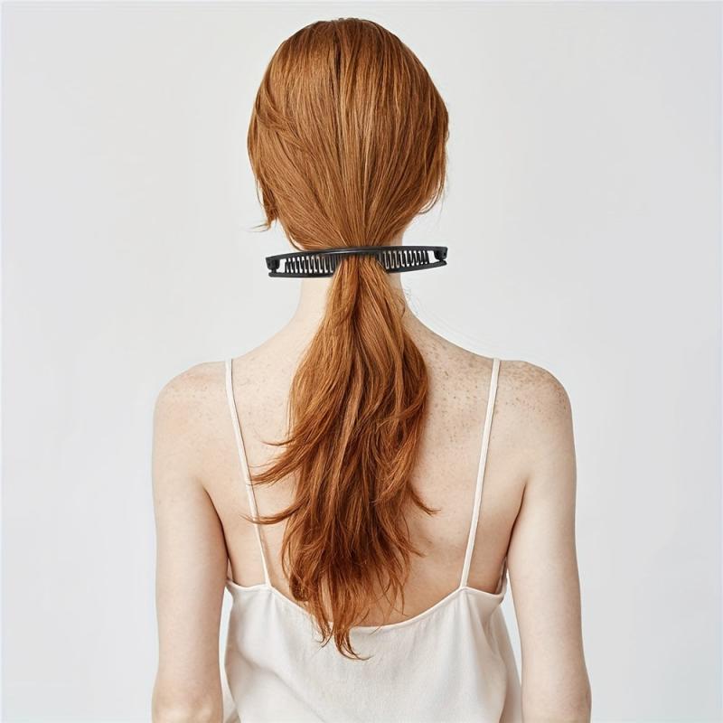 6pcs Minimalist Hair Claw Clip Non Slip Ponytail Holder Accessory