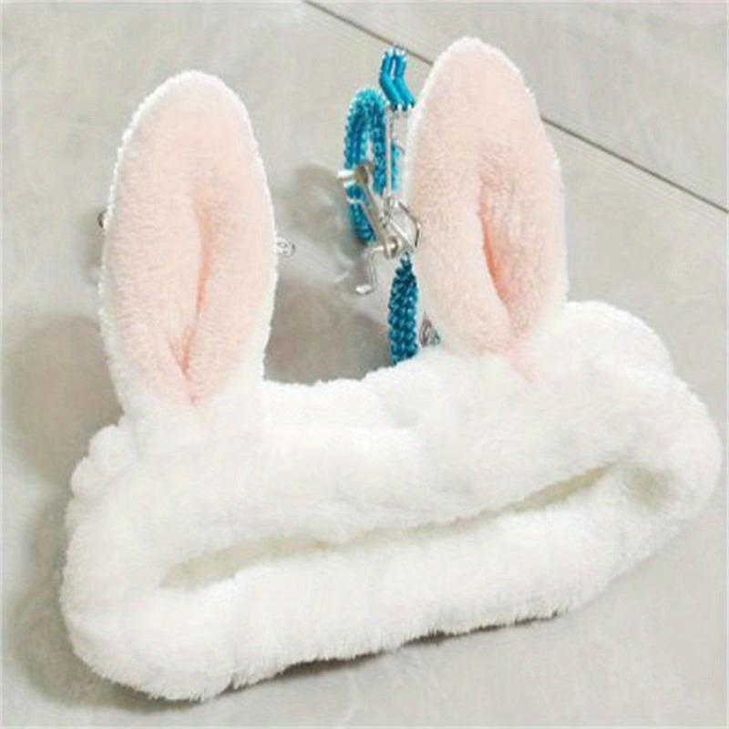 3D Rabbit Ear Headband Soft Headbands for Skincare Spa Shower