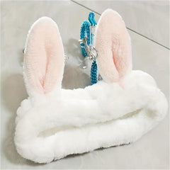 3D Rabbit Ear Headband Soft Headbands for Skincare Spa Shower