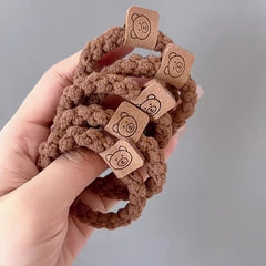 5pcs Braided Hair Elastics Ties Scrunchie Ponytail Holder