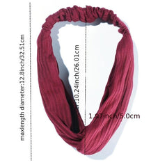 Solid Women's Headbands Headwraps Fall Winter Hair Bands Bows