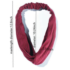 Solid Women's Headbands Headwraps Fall Winter Hair Bands Bows