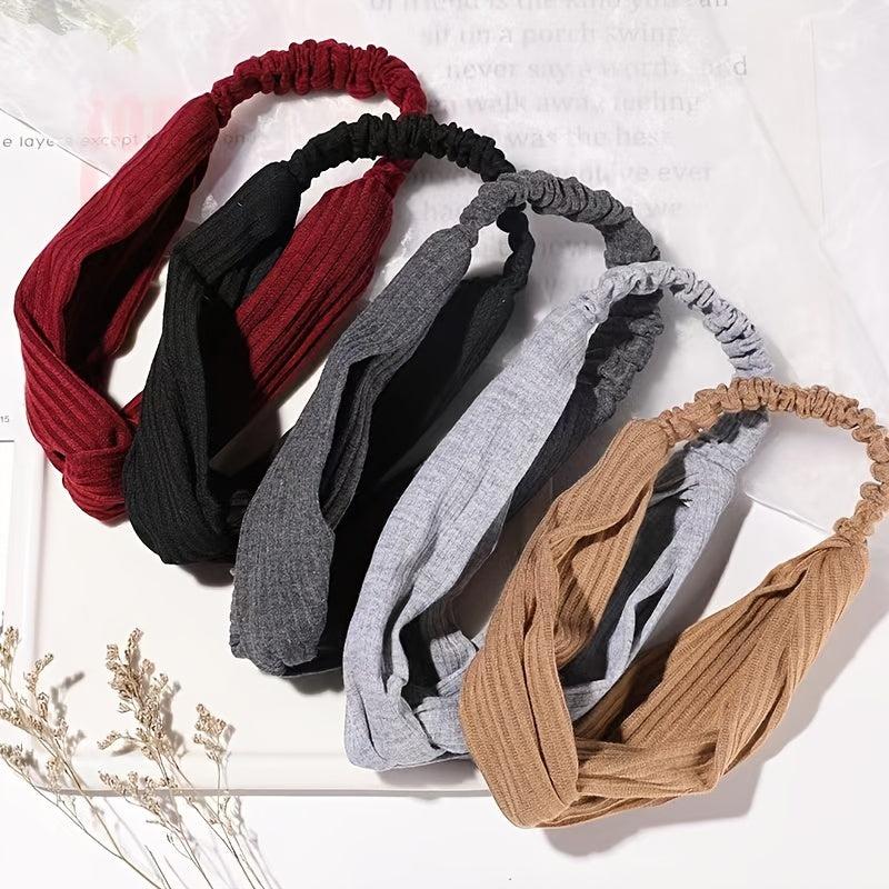 Solid Women's Headbands Headwraps Fall Winter Hair Bands Bows