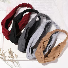 Solid Women's Headbands Headwraps Fall Winter Hair Bands Bows