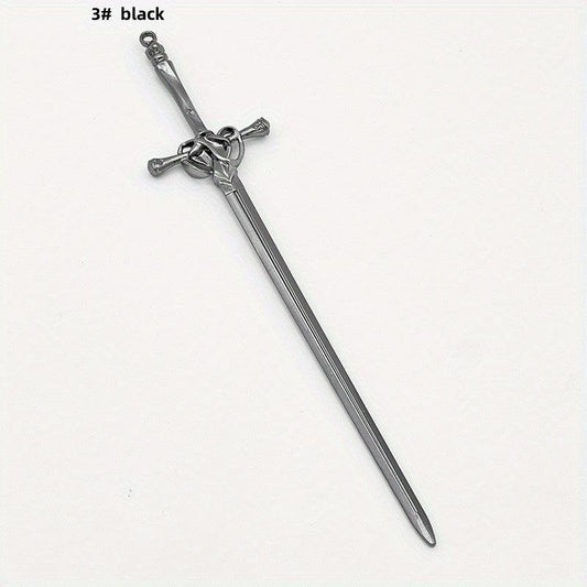 Sword Hairpin Vintage Hair Bun Holder Minimalist Alloy Headwear