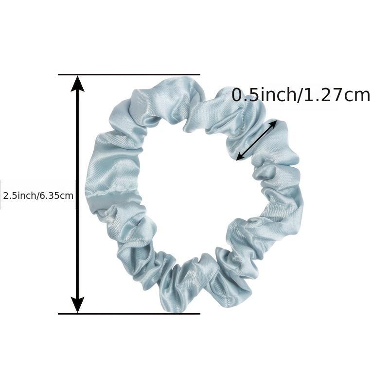 6pcs Satin Hair Scrunchies Elastic Silk Hair Bands Multicolor Hair Tie