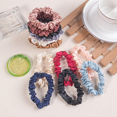 6pcs Satin Hair Scrunchies Elastic Silk Hair Bands Multicolor Hair Tie