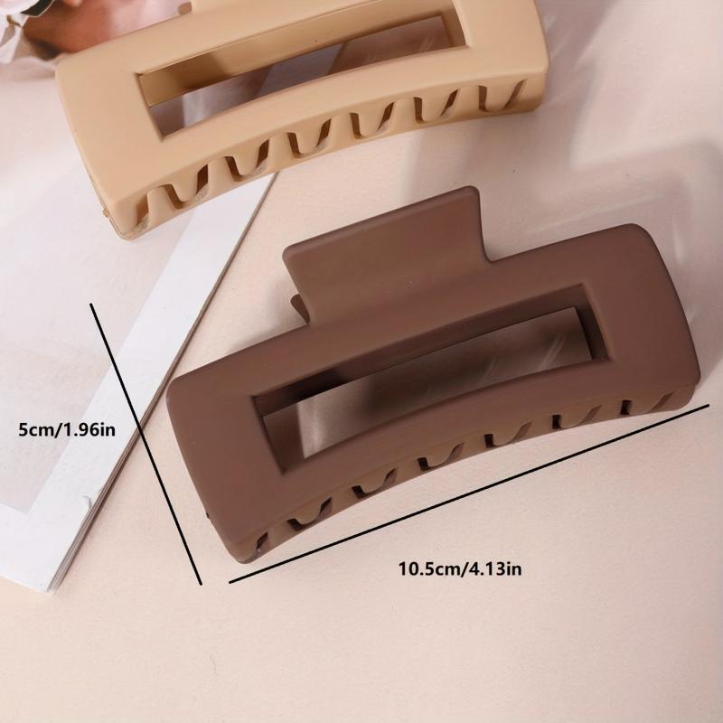 Matte Square Hair Claw Hair Clips Minimalist Hair Accessories