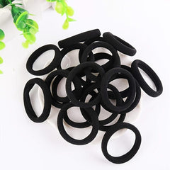 100pcs Seamless Hair Ties No Damage Elastic Ponytail Holders
