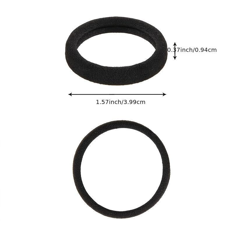 100pcs Seamless Hair Ties No Damage Elastic Ponytail Holders