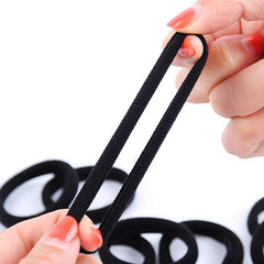 100pcs Seamless Hair Ties No Damage Elastic Ponytail Holders