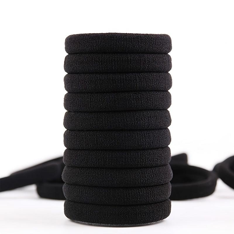 100pcs Seamless Hair Ties No Damage Elastic Ponytail Holders