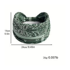 Stretch Wide Hair Bands Knot Turban Headbands for Women