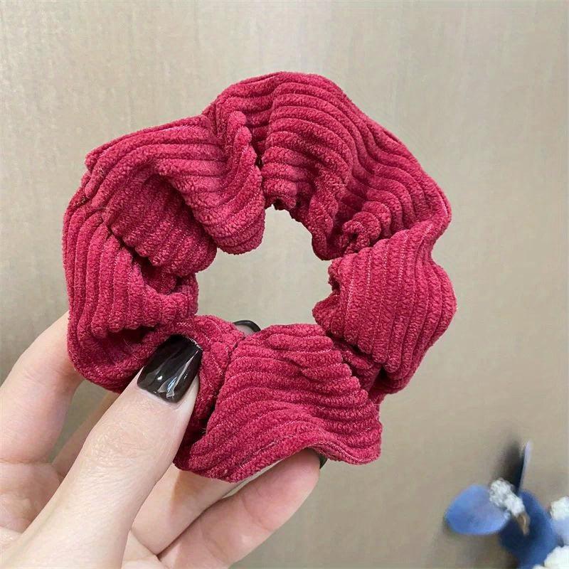 Corduroy Large Scrunchie Hair Tie Hair Accessories