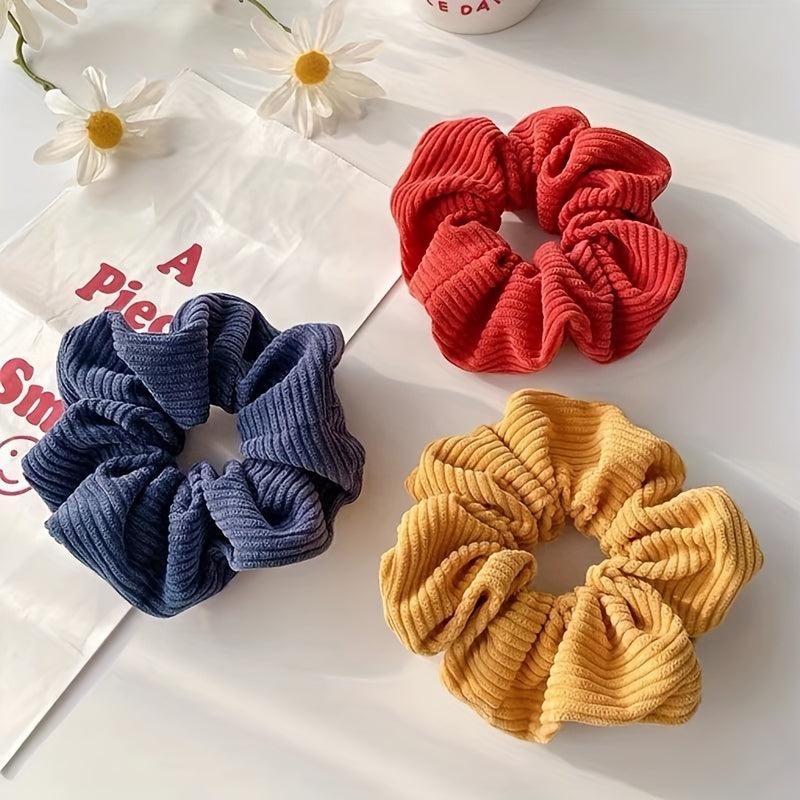 Corduroy Large Scrunchie Hair Tie Hair Accessories