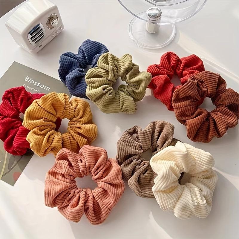 Corduroy Large Scrunchie Hair Tie Hair Accessories