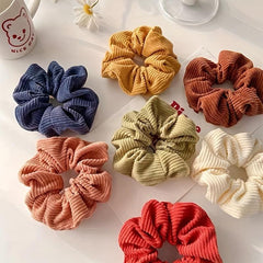 Corduroy Large Scrunchie Hair Tie Hair Accessories