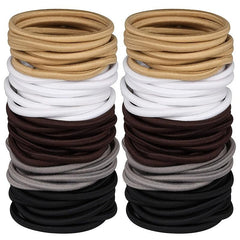 120pcs Elastic Hair Ties for Thick Curly Hair