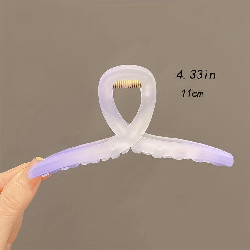 3pcs Gradient Hair Claw Clip Non Slip Strong Hold Grip Hair Jaw Clip