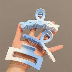 3pcs Gradient Hair Claw Clip Non Slip Strong Hold Grip Hair Jaw Clip