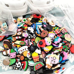 30PCS Shoe Charms Cartoon Clogs Sandal PVC Decoration Unisex