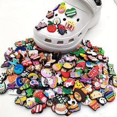 30PCS Shoe Charms Cartoon Clogs Sandal PVC Decoration Unisex