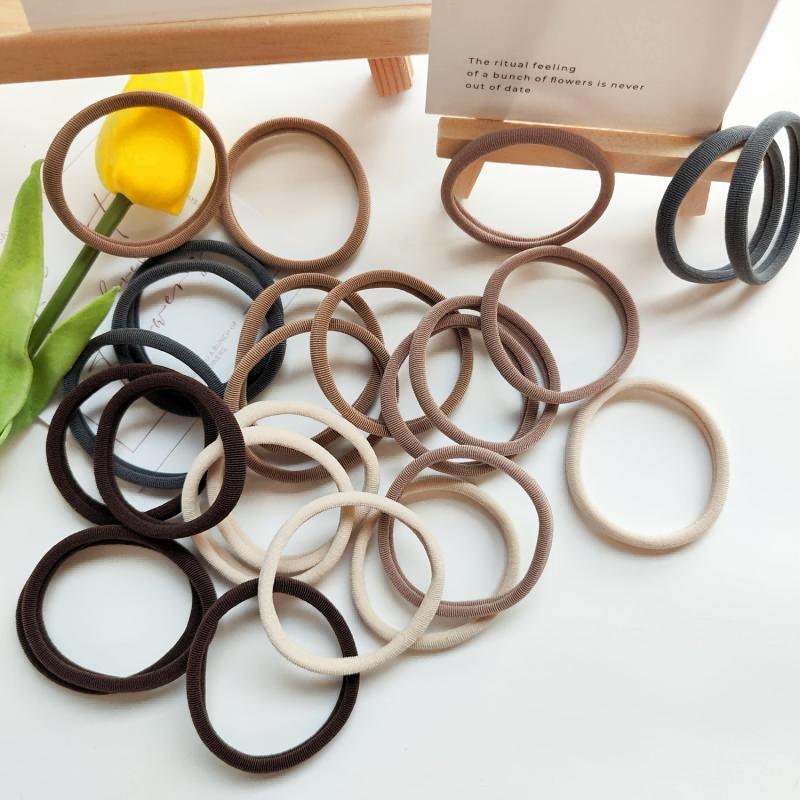 25pcs Large Hair Ties For Girls No Hair Damage Soft Holder Hair Accessories