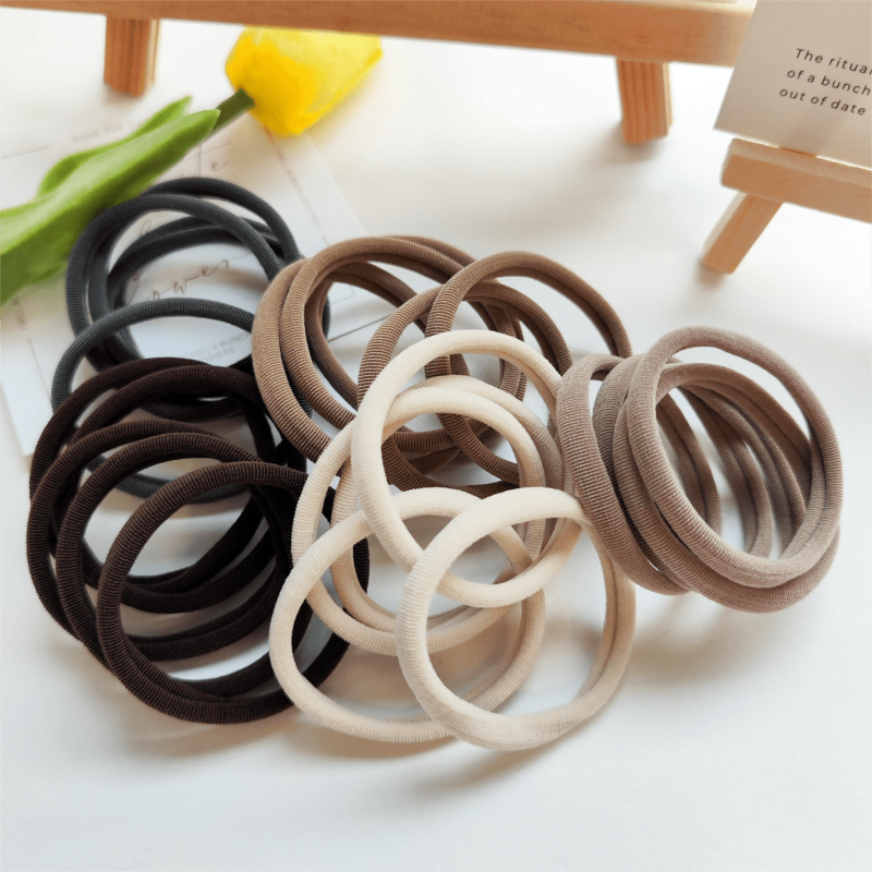 25pcs Large Hair Ties For Girls No Hair Damage Soft Holder Hair Accessories