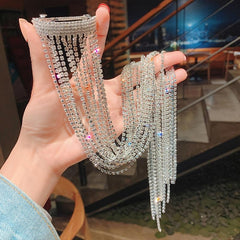 Bling Hair Clips Rhinestone Tassel Hair Clip Sweet Butterfly Hair Accessories