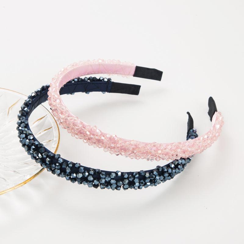 Crystal Beads Headbands Bling Rhinestone Hairband Hair Hoop Band