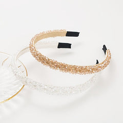 Crystal Beads Headbands Bling Rhinestone Hairband Hair Hoop Band