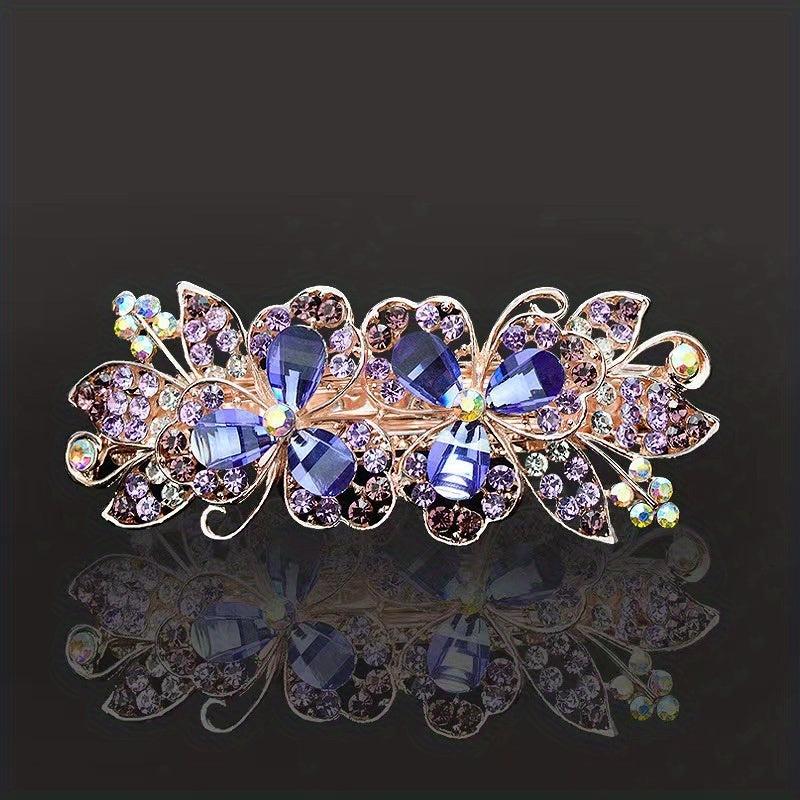 Rhinestone Back Head Clip Hair Accessory