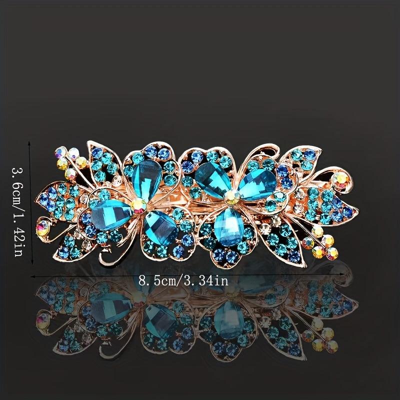 Rhinestone Back Head Clip Hair Accessory