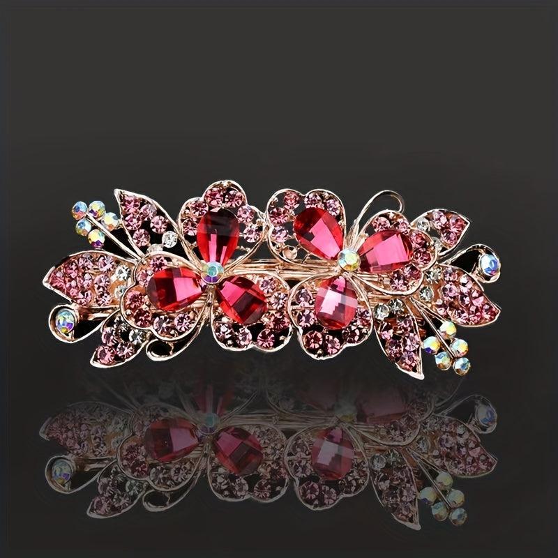 Rhinestone Back Head Clip Hair Accessory