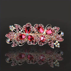 Rhinestone Back Head Clip Hair Accessory