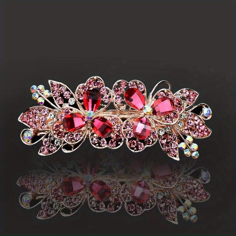 Rhinestone Back Head Clip Hair Accessory