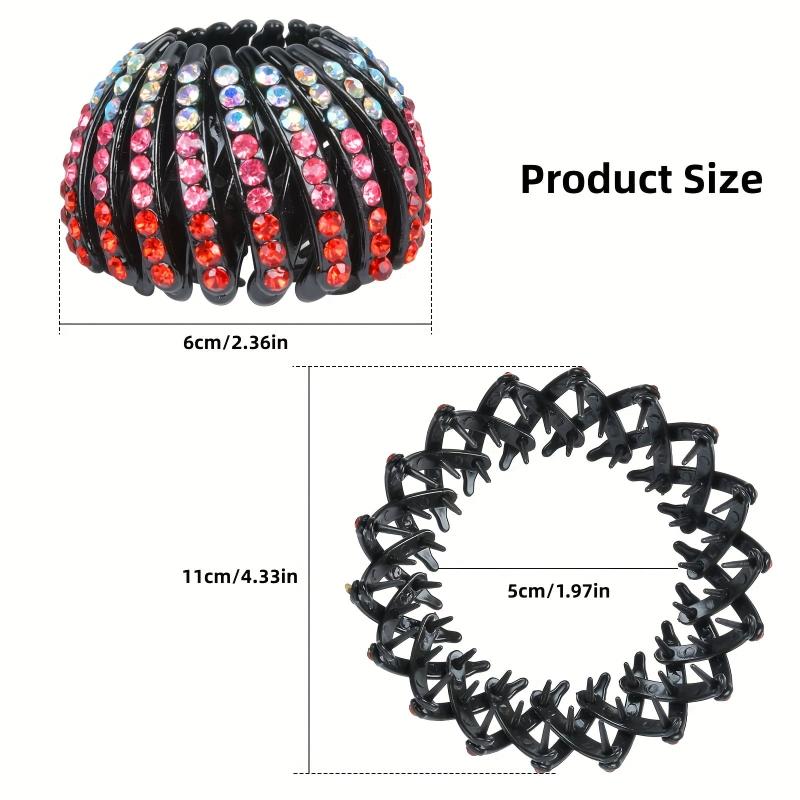 Rhinestone Hair Clip Ponytail Holder Bird Nest Shape Headwear