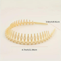 5pcs Non Slip Wavy Hairband For Girls Wave Head Bands Toddler Baby Hairband